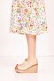 100% Linen 33-34-35-36-37-38-39-40-41-42-43-44-45 Size Wedge Heel Slippers - 2