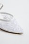 Pearl Embroidered Lace Detailed Women's Heeled Shoes 00267 - 5