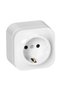 Schuko socket, IP20, white