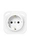 Schuko socket, IP20, white - 3