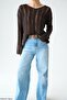 Women's Openwork Mercerized Premium Sweater
