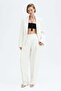 Linen-blend barrel trousers