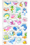 Sticker Eva Embossed Sticker Decal Notebook Label (Xk010) 14X24 cm - Cute Fishes