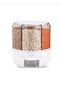 360 °   Rotatable Dry Food and Legumes Organizer, 6 Compartments, Leak-Proof Storage Container, 6 Lt - 5