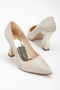 Women's Stylish Style 9 cm Special Production Thick Heeled Stiletto - 3