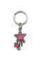 Pink Star Detailed Metal Keychain Unisex Accessory - 3