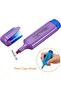 4Pcs Highlighter Marker Set 4mm Oblique Chisel Tip, Fluorescent Colors for Office, School, Writing - 8