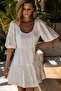 White Backless Basic Short Dress Sh376 - 6