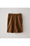 Zeyna Men's Shorts Pajama Set 100% Organic Cotton Muslin Brown - 2