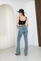Uca Jean Trend High Waist Spanish Flare Women's Denim Pants - 8