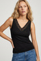 Black-White-Tan 3-Pack 100% Cotton Strappy Lace Knitted T-Shirt Undershirt 1007 - 2