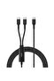 CAC004HQ1.5MBK كابل Boostcharge Pro 140W من USB-C إلى USB-C مزدوج مضفر بطول 1.5 متر - أسود - 2