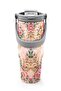 Special for Mother's Day, Mother-Daughter Patterned Steel Thermos with Straw and Direct Drinking Feature 900 ml 38761 - 7