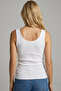 Black-White-Tan 3-Pack 100% Cotton Strappy Lace Knitted T-Shirt Undershirt 1007 - 7