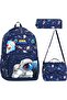 School Bag Men's School Bag Set of 3 School Bag Astronaut Pattern Luxury School Bag