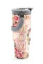 Special for Mother's Day, Mother-Daughter Patterned Steel Thermos with Straw and Direct Drinking Feature 900 ml 38761 - 6