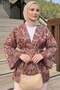 Ethnic Pattern Kimono 23751 - Bordo - 3