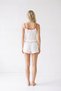 White Heart Pattern Strap Shorts Set 3404 - 3