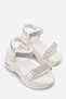 Estella Rosetti White Stone Women's Daily Orthopedic Sole Comfortable Ergonomic Lightweight Stylish Velcro Adjustable Sandals