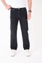 Men's Baggy Black Washed Jeans Casual Denim Jeans - 3