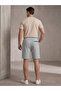 Men's Striped Checked Pocket Lycra Shorts - 4