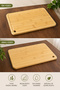 Bamboo Cutting Board 26X36 cm – with Hanger, Slotted, Natural Wood Kitchen Cutting and Presentation Board - 4