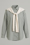 Sweater Tie-Up Shirt 0203 - Light Khaki - 7