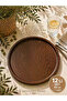 24 cm Round Wooden Presentation Tray – Natural Serving Plate (Set of 1-12 Optional)