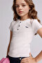 Patterned Ribbed Camisole T-Shirt for Girls H1066A826Sm
