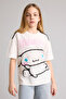 100% Cotton Hello Kıtty Oversized T-Shirt for Girls H1429A826Sm - 3