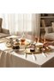 Luxury Metal Baton Presentation Tray Set of 2 - 33.5X17.5 cm Promise Engagement Tray - Special Series Serving Tray with Accessories - 2