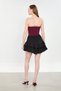 Women's ruffled shorts skirt - black - 5