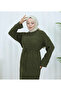 Patterned Long Knitted Sweater Dress - 5