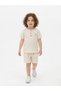 Boys Soft Beige Cotton Co-Ord Set - 3