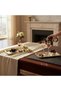 Luxury Metal Baton Presentation Tray Set of 2 - 33.5X17.5 cm Promise Engagement Tray - Special Series Serving Tray with Accessories - 3