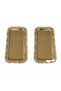 Luxury Metal Baton Presentation Tray Set of 2 - 33.5X17.5 cm Promise Engagement Tray - Special Series Serving Tray with Accessories
