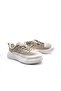 Leather and Textile Men's Casual Beige Color Sneaker Shoes - 4