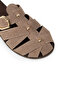 Women's Mink Color Suede Slippers - 5