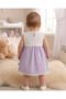 Lily Co Plaid Pattern Floral Baby Girl Dress - 2