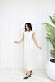 Crew Neck Zero Sleeve Undergarment Dress - 7