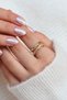 Vip Gold Zircon Stone Adjustable Women's Ring – Elegant Gold Color Stylish Design