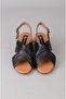 Seç 880452 genuine leather heely sandal (heel: 5cm) black - 2