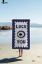 Luck You - Nazar Bead Printed Colorful Beach Towel - 75X150 cm - 2