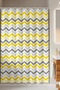 Tropik Home -Corner Play Gray- Double Winged Bathroom Shower Curtain (2X110X200)