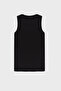 Black Crew Neck Knitted Women's Undershirt - 5