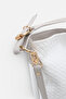 Caliviana White Gray Knitted Women's Daily Stylish Cross Shoulder Bag - 3