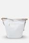 Caliviana White Gray Knitted Women's Daily Stylish Cross Shoulder Bag - 5