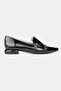 Women's Black Patent Leather Genuine Natural Leather Double Buckle Ballet Flats, Size 36-41 - 5