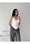 Women's Lace Detailed Rope Strap Body Athlete Top with Tie Back Stylish Blouse - 2