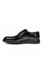Black Patent Leather Genuine Leather Men's Casual Shoes 917 m - 4